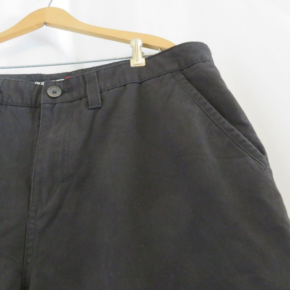 Quiksilver Chinos Pants Black Mens 36 x 31 Cotton Twill Slacks Straight Leg - Picture 5 of 13